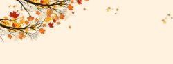 家纺轮播秋季背景高清图片