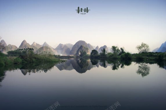 桂林山水甲天下宽屏壁纸背景