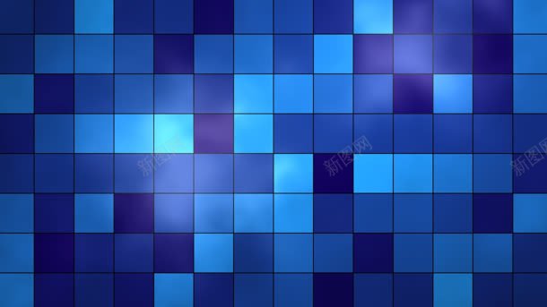 蓝色正方形海报背景背景