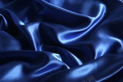丝绸蓝色柔软的丝绸背景高清图片