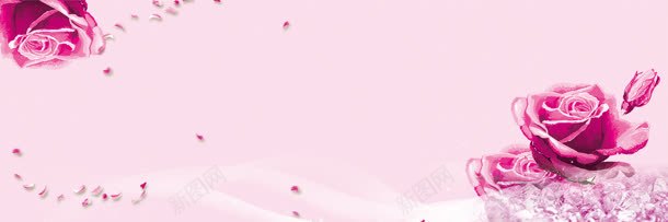 粉色浪漫背景jpg设计背景_新图网 https://ixintu.com 卷轴 唯美 婚庆 婚礼 签到 粉色 花朵