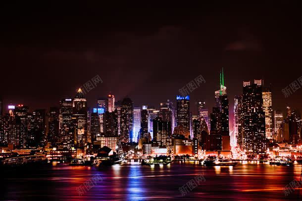 曼哈顿夜景繁华夜市jpg设计背景_新图网 https://ixintu.com 夜市 夜景 曼哈顿 繁华
