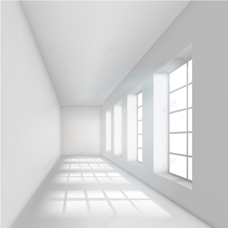 3D室内窗户走廊背景矢量图ai设计背景_新图网 https://ixintu.com 3D 室内 小清新 文艺 白色 窗户 简约 背景 走廊 矢量图
