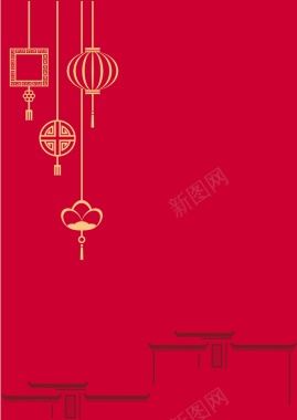 2017鸡年大吉春节海报背景模板矢量图背景