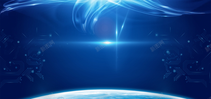 2018年蓝色科技企业年会背景图jpg设计背景_新图网 https://ixintu.com 书法字 企业展板 光感 创想 国际化 宇宙 时尚 未来 梦想 活动背景 科技 背景板 质感 银河系