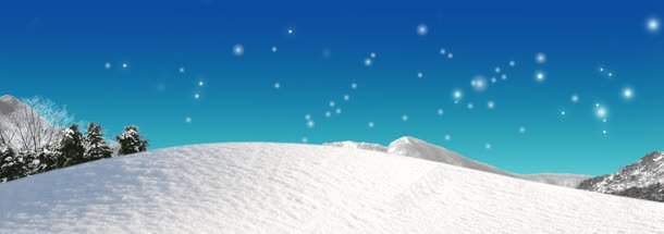 圣诞节背景jpg设计背景_新图网 https://ixintu.com 清新 节日促销 雪山 雪花