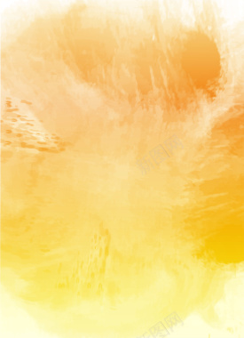 黄色清新水彩质感海报矢量图背景