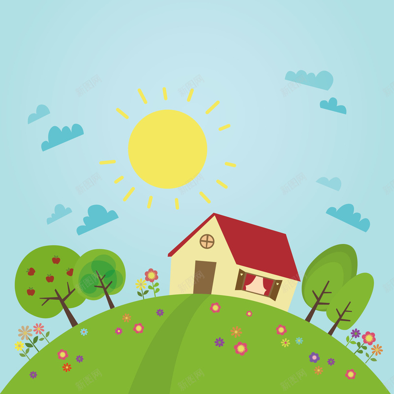 夏日卡通背景矢量图背景图片免费下载 素材7xnvjquwp 新图网 夏日卡通背景矢量图背景图片免费下载 素材7xnvjquwp 新图网