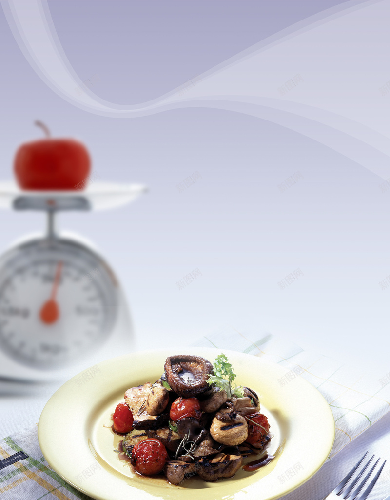 精致西餐厅宣传海报背景psd设计背景_新图网 https://ixintu.com 刀叉 小清新 文艺 桌布 番茄 称 简约 精致 美味 蘑菇 西餐 餐厅