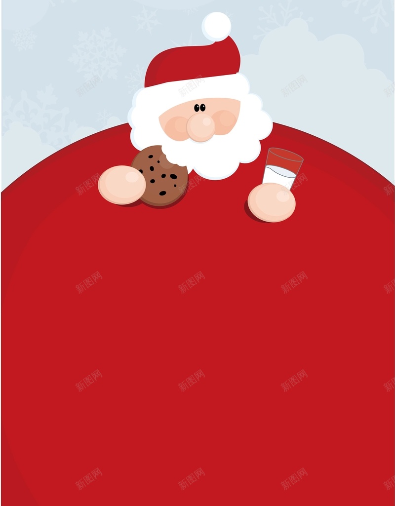 矢量卡通圣诞老人背景ai设计背景_新图网 https://ixintu.com 创意 卡通 吃饼干 圣诞老人 圣诞节 手绘 海报 矢量 童趣 红色 背景 矢量图