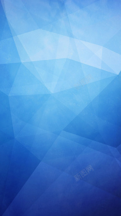 科技电子商务蓝色几何科技手机端H5背景高清图片