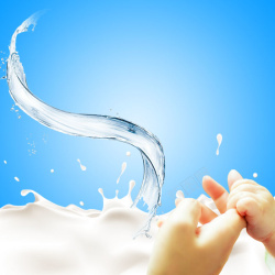 牛奶洗浴牛奶沐浴露洗浴产品活动促销补水高清图片