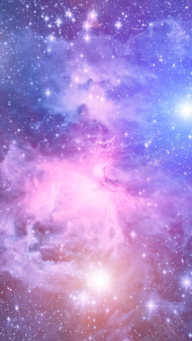 唯美晚安紫色梦幻星空H5背景背景