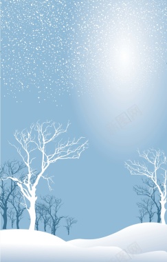 浅蓝色树木背景矢量图摄影图片