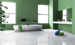 卫浴用具绿色环保时尚简约室内卫浴装修背景高清图片