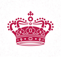 女皇皇冠皇冠女皇简约logo细沙质感背景矢量图高清图片