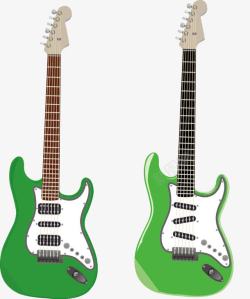 电子吉它两款绿色电子吉他高清图片