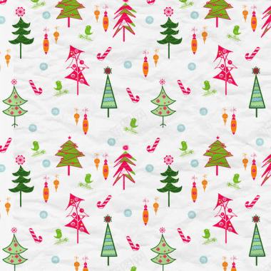 卡通圣诞树背景背景