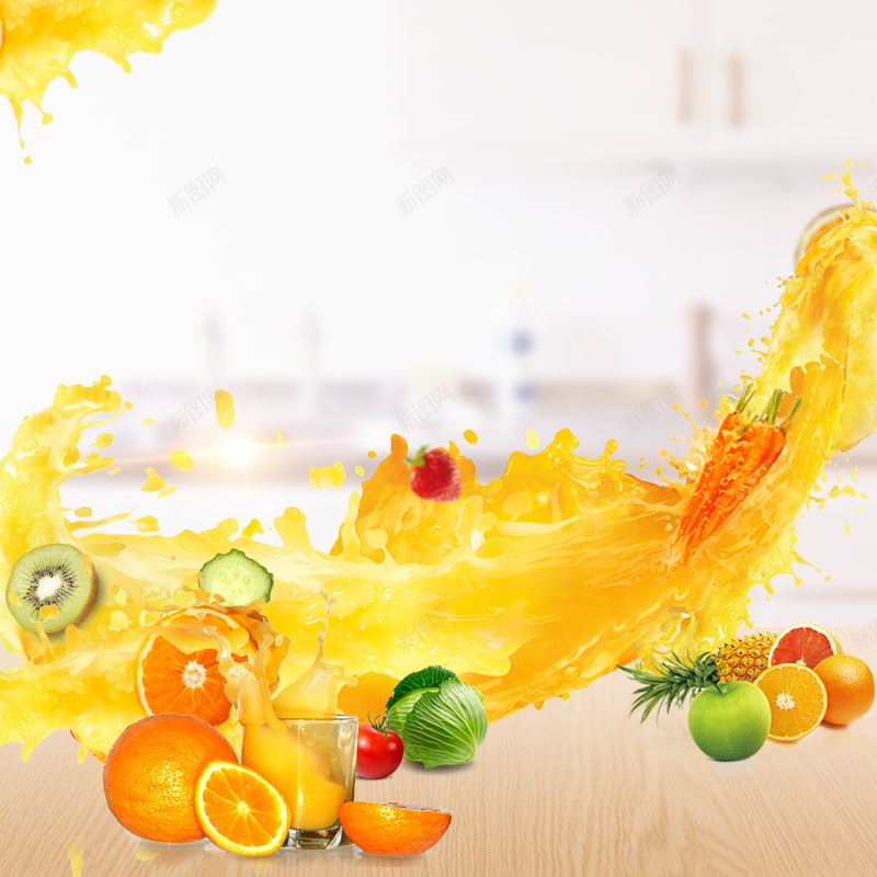 飞溅橙汁破壁机果汁机psd分层主图背景背景图片免费下载 素材7ysvkkppg 新图网
