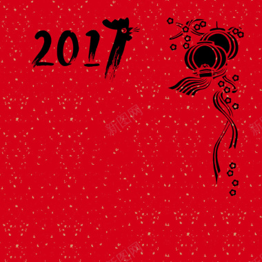 2017鸡年灯笼主图背景背景