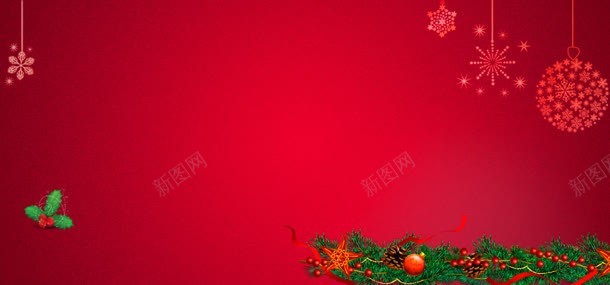 淘宝bannerjpg设计背景_新图网 https://ixintu.com 圣诞banner 圣诞海报 淘宝banner 红 红色