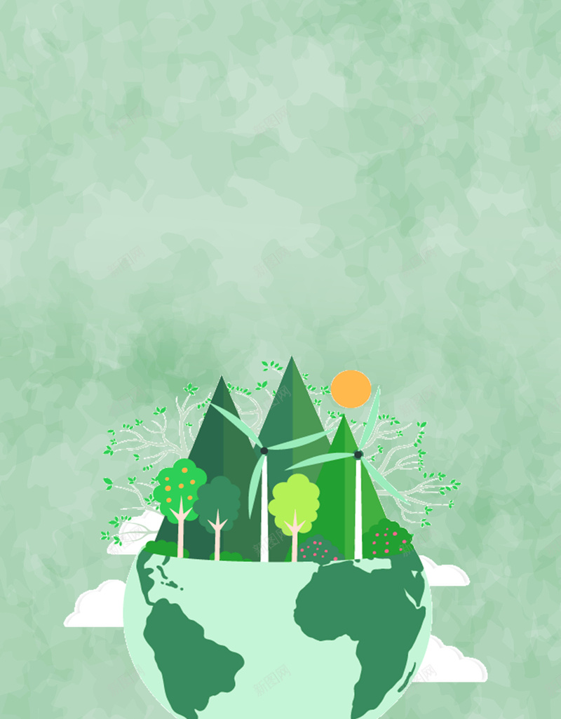 绿色312植树节环保海报psd设计背景_新图网 https://ixintu.com 312 公益 扁平化 植树 植树节 爱护地球 环保 绿化环境 绿色植物 美化