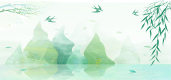 燕子图片淘宝简约绿色背景高清图片