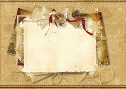 圣诞节明信片圣诞节铃铛雪花背景高清图片