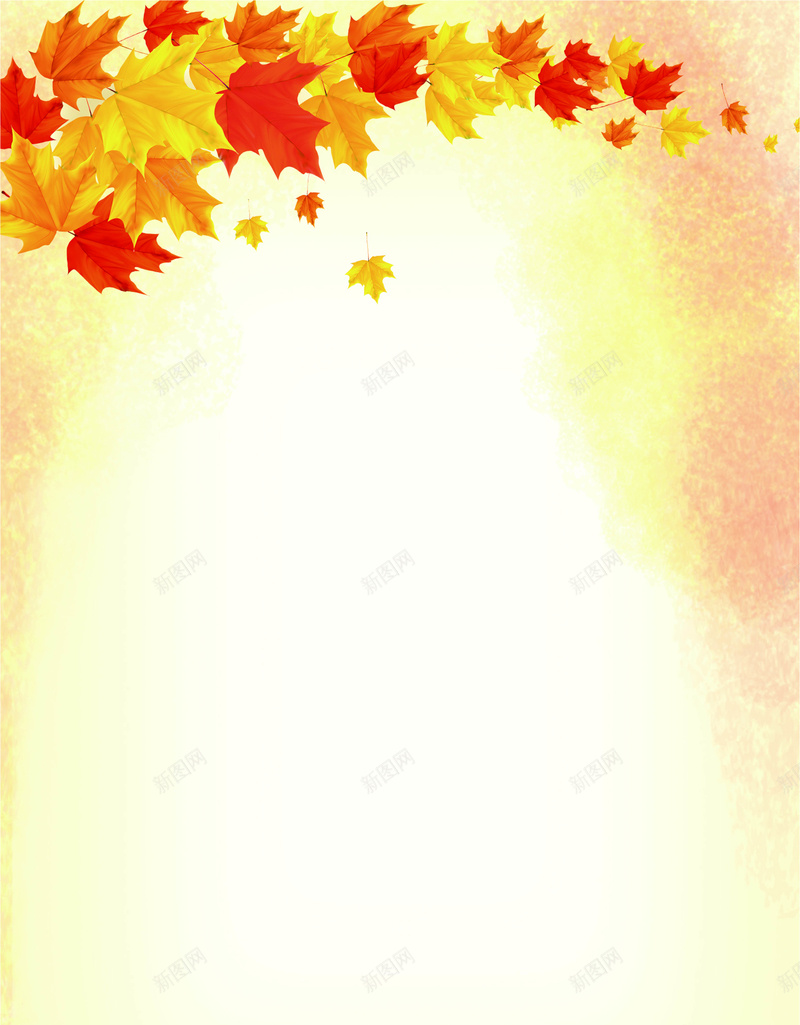 秋季唯美海报cdr设计背景_新图网 https://ixintu.com 光芒 光韵 小清新 思念 文艺 点像 秋季 简约 购物