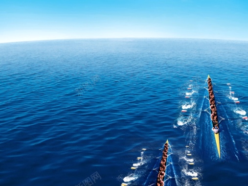 风景蓝天海水赛船背景摄影图片