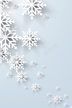 雪花矢量图背景