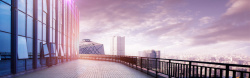 粉色风景城市都市梦幻城市背景模板PSD分层高清图片