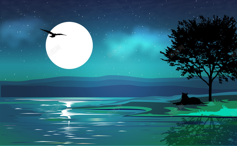 夜晚湖畔风景矢量背景背景图片免费下载 素材7zsvkjvuq 新图网 夜晚湖畔风景矢量背景背景图片免费下载 素材7zsvkjvuq 新图网