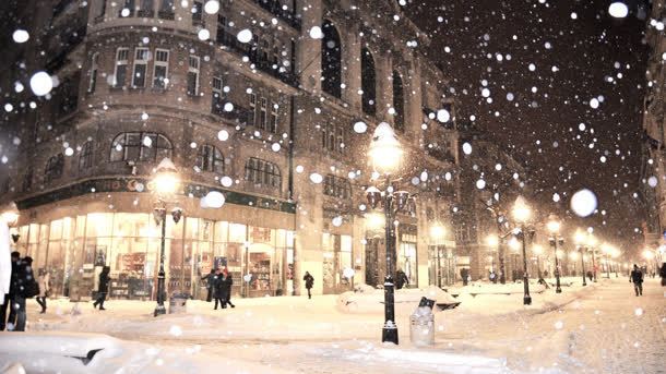 欧式建筑夜景雪景jpg设计背景_新图网 https://ixintu.com 夜景 建筑 欧式 雪景