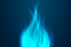跳跃的透明火焰蓝色火焰燃烧激情海报背景矢量图高清图片