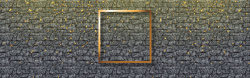 金色矩形框砖墙大气黑色电商海报背景高清图片