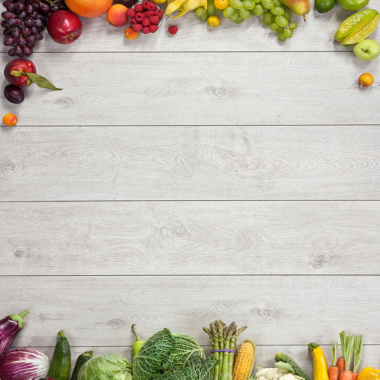简约木板上的蔬菜水果背景背景
