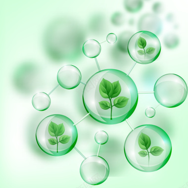 绿叶水泡比例图绿叶水泡矢量图背景