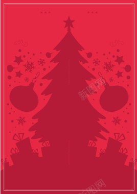 圣诞节海报背景矢量图背景