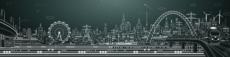 线描城市建筑旅游海报创意背景矢量图ai设计背景_新图网 https://ixintu.com 创意 大楼 建筑背景 手绘背景 矢量素材 线描城市 线描建筑 线描素材 线条背景 飞机 矢量图