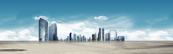 科技展架商务城市高端大气背景模板PSD分层高清图片