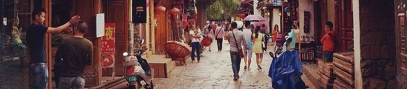 丽江古城旅游海报背景模板psd设计背景_新图网 https://ixintu.com 中国风 丽江 云南丽江古城 古城 徽派建筑 旅游 昌邑 海报 简洁 简约