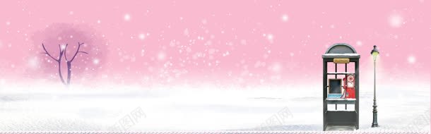 淘宝圣诞促销海报jpg设计背景_新图网 https://ixintu.com 下雪 促销 冬季 圣诞 大海报 童装 粉色