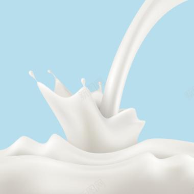 牛奶水滴喷溅广告简约背景矢量图背景