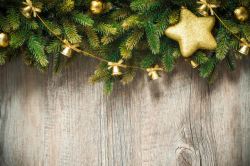 木质五角星圣诞节木板背景高清图片