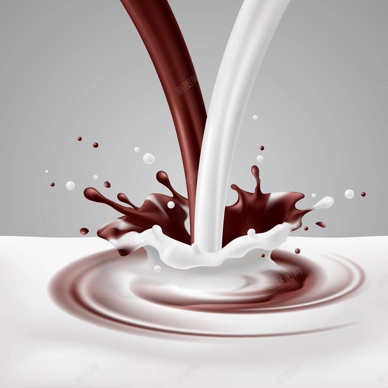 矢量美食牛奶巧克力融合背景ai设计背景_新图网 https://ixintu.com 巧克力 牛奶 矢量 美食 背景 融合 食品 饮品 矢量图
