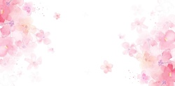 桃花海报妇女节樱花粉桃花粉清新海报模板高清图片