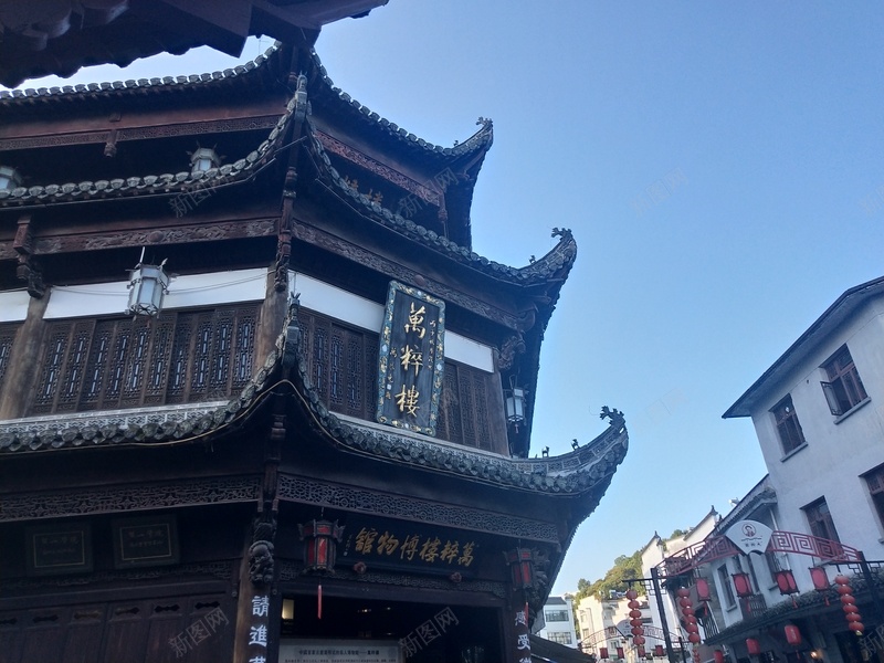 中国徽派建筑jpg设计背景_新图网 https://ixintu.com 中式 传统 古代 建筑