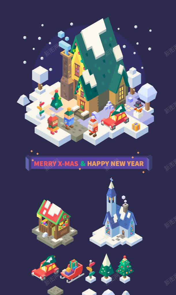 冬日节日城堡建筑jpg设计背景_新图网 https://ixintu.com 冬日 城堡 建筑 节日