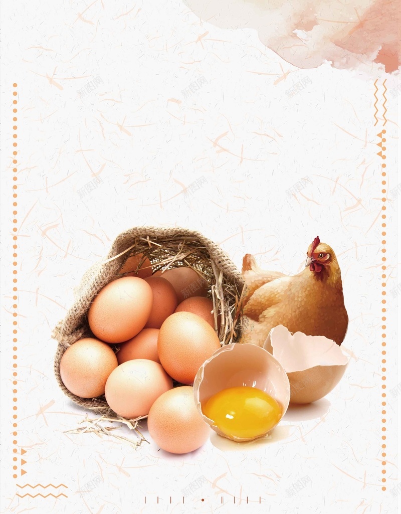 清新农家土鸡蛋食品鸡蛋海报psd设计背景_新图网 https://ixintu.com 母鸡 活动 海报 清新 简约 美食 背景 营养 食品 鸡蛋